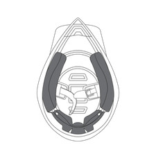 Agv cheek pads ax8 dual - pads,