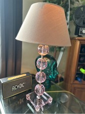 Lampada da tavolo in cristallo