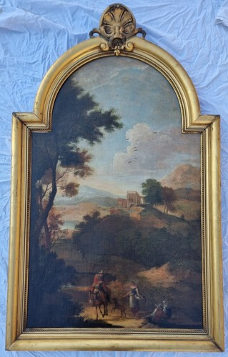 Paesaggio con figure - , e