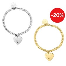 Bracciale Donna Cuore Acciaio o Dorato Sagapo Luminoso – S'agapo SSE19 SSE20