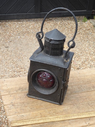 Antique railway lamp - railway, with