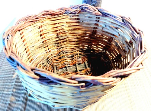 Cesta legno vimini - cesta, in