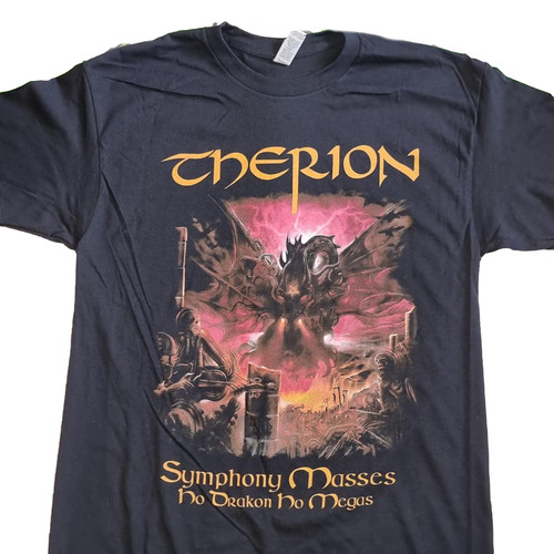 Therion shirt nera manica - therion, t-shirt