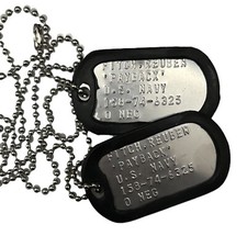 DogTag Piastrine Militari Inox