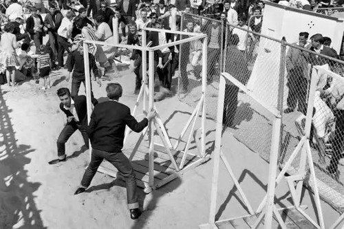 Mods and rockers clash - rockers, at