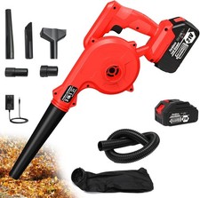 SOFFIATORE A DOPPIA BATTERIA 48V BRICOLAGE VELOCITÀ ARIA REGOLABILE CON SACCA