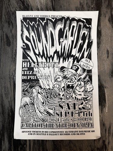 Soundgarden raro volantino