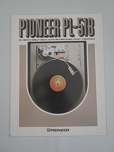 Pioneer 518 brochure - pl-518,