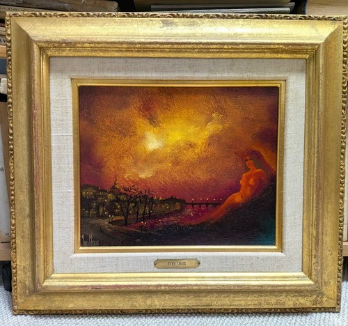Dipinto olio yves chaix - dipinto,