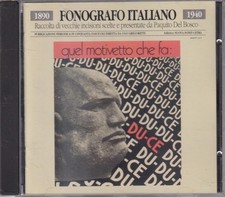 FONOGRAFO ITALIANO - RARO CD