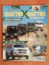 RIVISTA BIMESTRALE QUATTROXQUATTRO N° 4 2010 ISUZU D-MAX URBAN JUNGLE