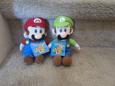 RARO Peluche Sanei Super Mario Party 5 LUIGI 2003 Nintendo SML Logan ETICHETTATO WOW