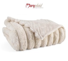 Plaid in pelliccia ecologica