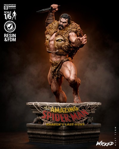 Kraven the hunter sculpture - the,