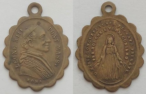 Medaglia leone xiii maria - medaglia,