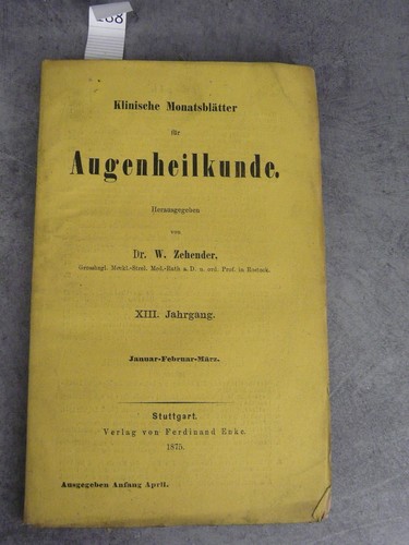 Klinische monatsblätter - klinische,