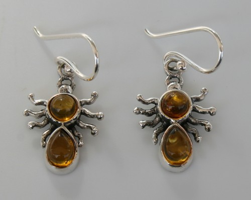 Orecchini argento con ambra - in,