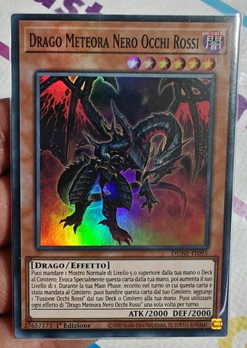 Drago meteora nero occhi rossi - nero,