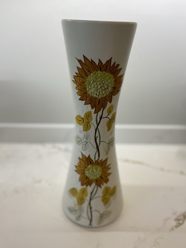 Vaso alto girasole - , dipinto