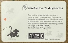 ARGENTINE R° DISNEY V°