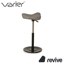 Varier Move Compact Fabric (Revive 164) Sgabello Poltrona Grigio Base Frassino Nero