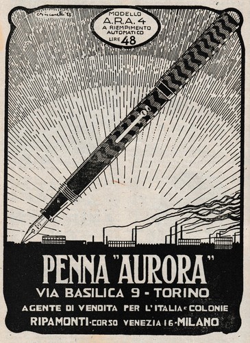 Pubblicita 1924 penna stilo - pubblicita'1924,