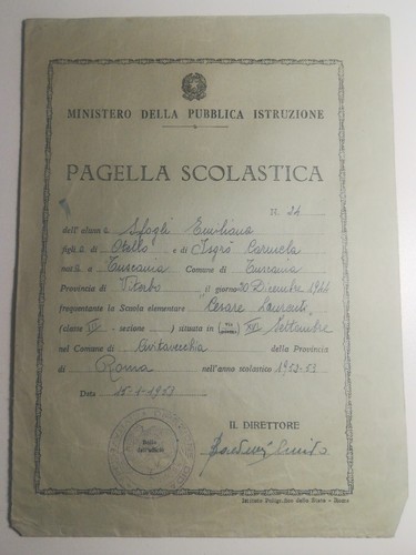 Pagella scolastica scuole - pagella,