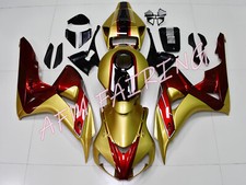 Kit carena carrozzeria iniezione ABS Iron Man rosso caramella oro per CBR1000RR 2006-07