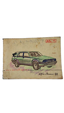 ALFA ROMEO 75  Libretto uso e manutenzione ed. Giugno 1985
