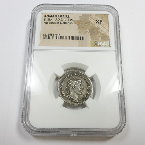Moneta doppio denario 244 249 - moneta, 244-249