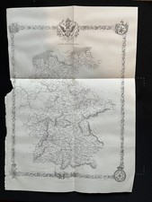 c1860 map of Germany antique