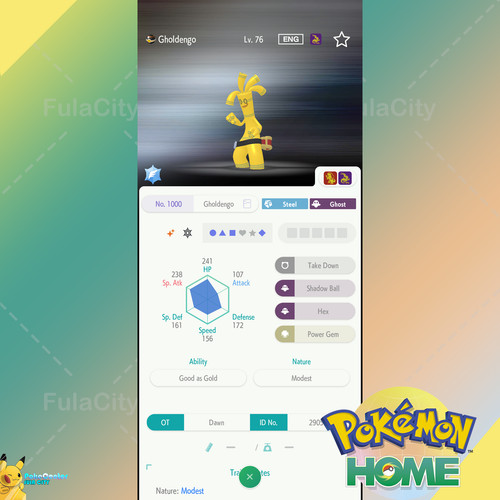 Shiny gholdengo evento - ✨, 🟢evento