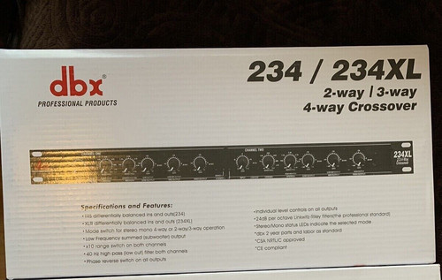 Dbx 234 stereo 4 - 234, 2/3/4