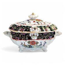 Antico Mason Da Grande Coperchio Zuppiera, Famille Verte Chinoiserie,Pavone,C