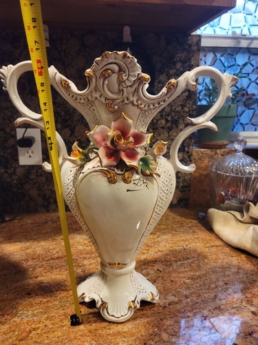 Vaso capodimonte porcellana - vaso,