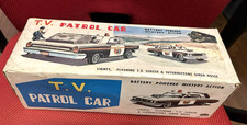 Scatola (vuota) auto giapponese Taiyo di latta T.V Patrol Car Polizia americana