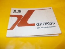 LIBRETTO USO E MANUTENZIONE KAWASAKI GPZ500S