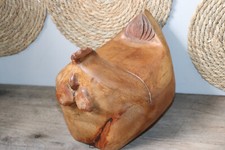 Poule boite à sel 20 ème siècle en bois Art Populaire , boite décorative