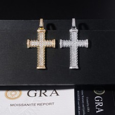 Ciondolo croce moissanite