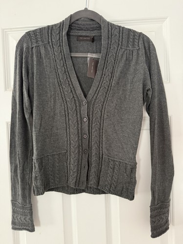Cardigan grigio manica lunga