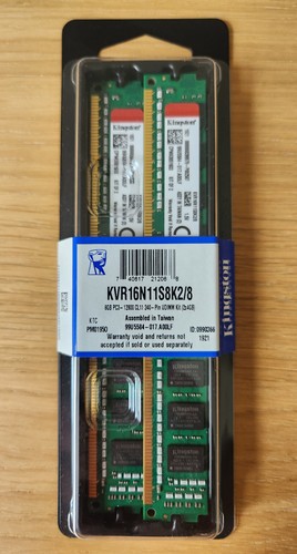 Kingston ram kvr16n11s8k2 8 - ram, kvr16n11s8k2/8
