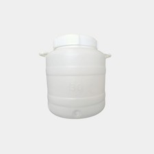 Ecoplast | Fusto in Plastica a Bocca Larga con Guarnizione e Tappo, Rubinetto no