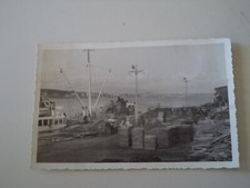 ANTICA FOTO FOTOGRAFIA PORTO DI SALERNO CHIANCARELLE LEGNAME DEPOSITO ANNI '30