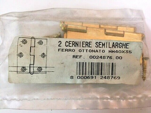 Cerniere semilarghe 40x35 mm - 2,