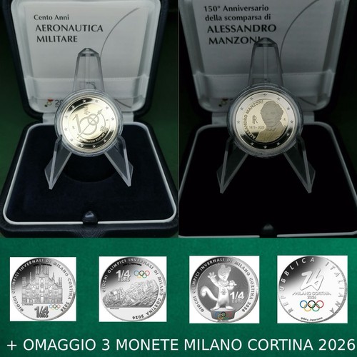 Lotto monete 2 euro - 2,