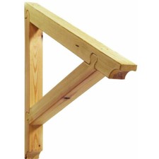 SUPPORTO PER TETTOIA PENSILINA A TRIANGOLO IN LEGNO 914x870mm PIRCHER