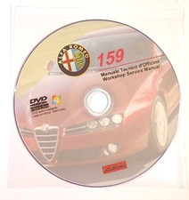 DVD MANUALE OFFICINA ALFA ROMEO 159 1.8-1.9-2.2-3.2JTS-1.9 JTD 8V-16V-2.4JTD 20V