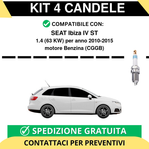 Kit candele per seat - 4,
