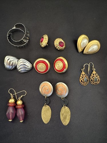Vintage pierced earrings lot - pierced,