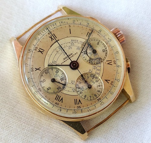 Cronografo vintage vulcain oro - vintage,